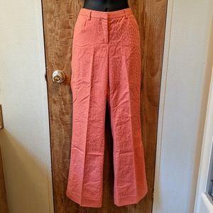 The Limited Coral Pink Textured Pants, Size 8